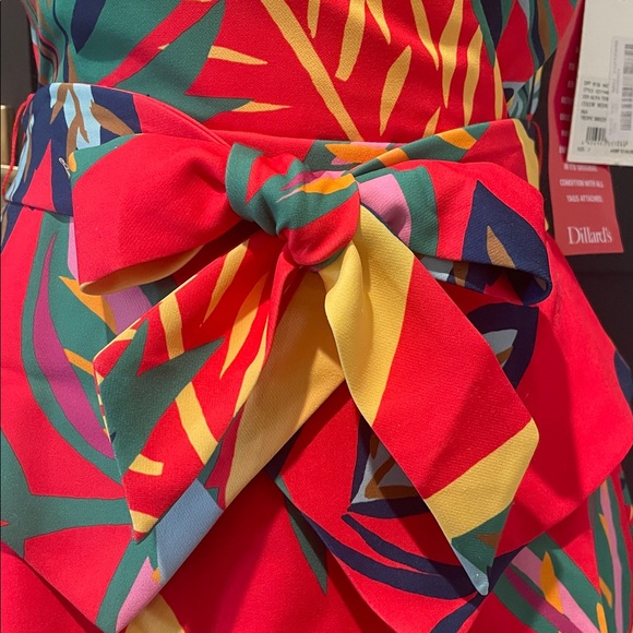 NWT Alex Marie Vibrant Tropical Print Dress - Picture 3 of 6